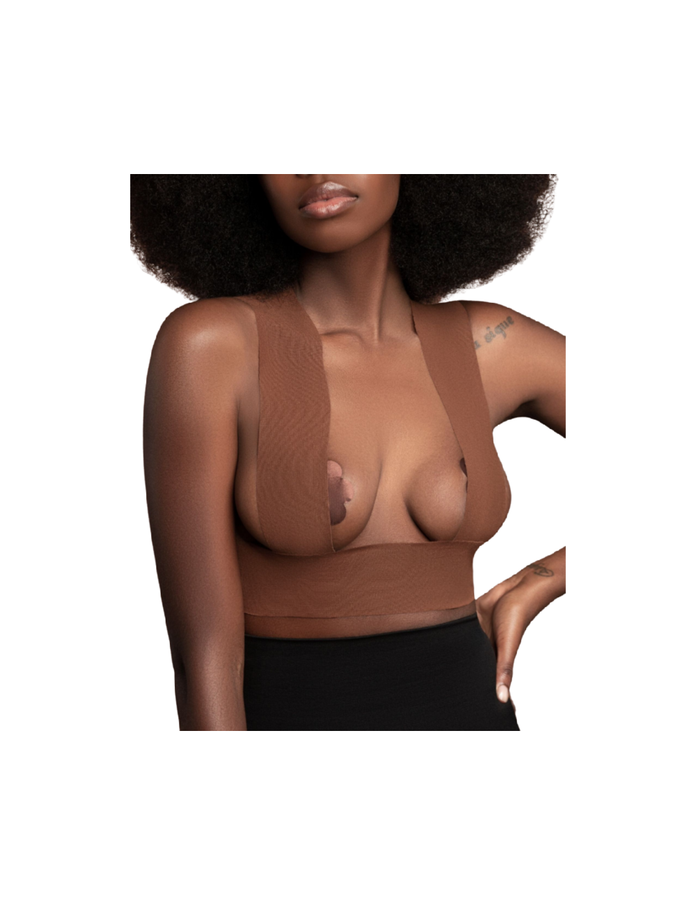 BYE BRA BODY CINTA 5M X 6.5 CM + 3 PARES DE PEZONERAS MARRON OSCURO BYE BRA BODY CINTA 5M X 6.5 CM + 3 PARES DE PEZONERAS MARRON OSCURO