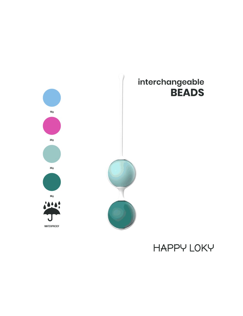 HAPPY LOKY KEGEL BEADS ENTRENAMIENTO SUELO PELVICO HAPPY LOKY KEGEL BEADS ENTRENAMIENTO SUELO PELVICO