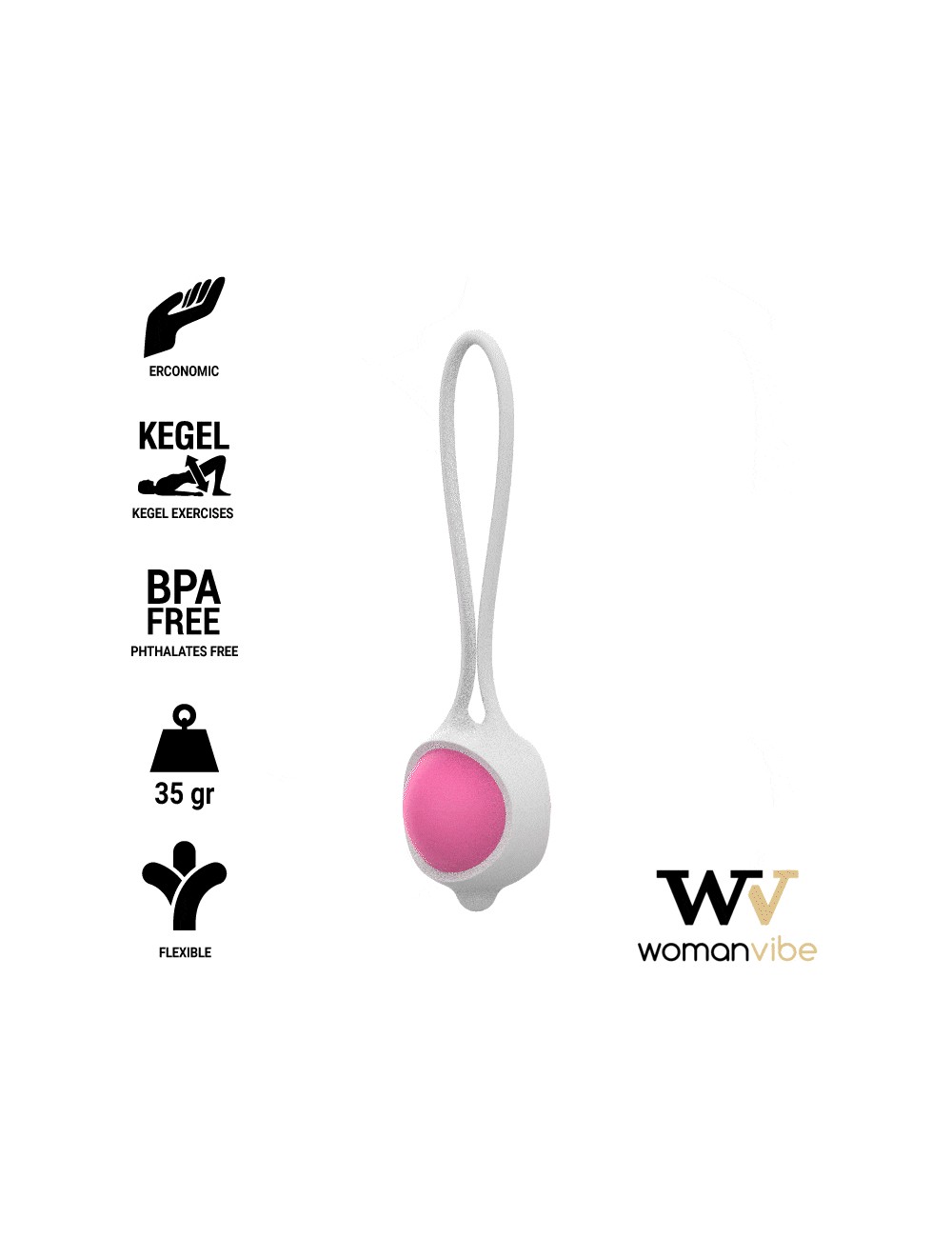 WOMANVIBE KEISY I BOLA GEISHA SILICONA - ROSA WOMANVIBE KEISY I BOLA GEISHA SILICONA - ROSA