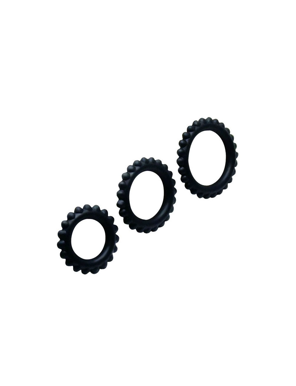 BAILE TITAN SET 3PCS COCK RING BLACK 2.8 + 2.4 + 1.9 CM BAILE TITAN SET 3PCS COCK RING BLACK 2.8 + 2.4 + 1.9 CM