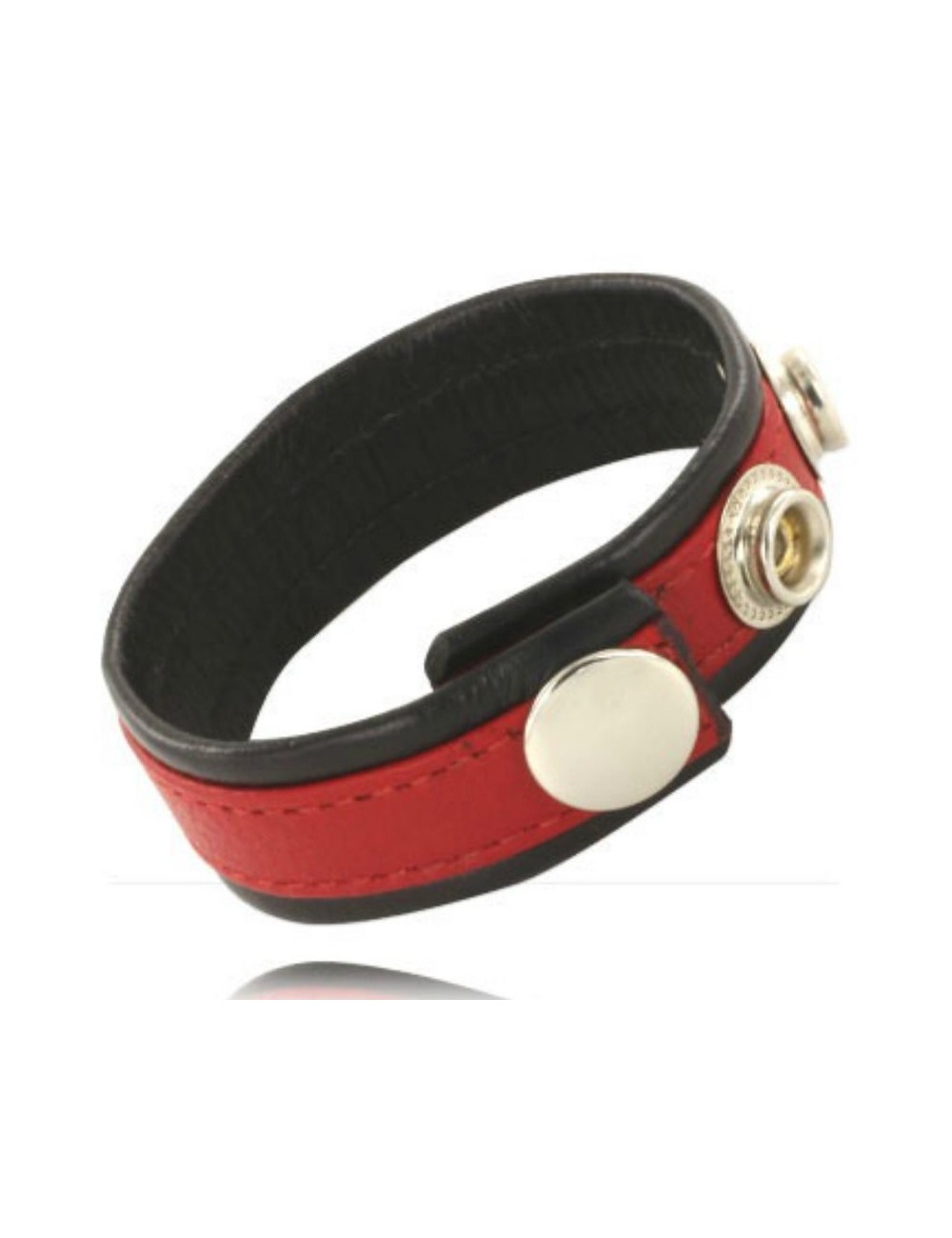 LEATHER BODY CORREA DE CUERO AJUSTABLE PARA PENE ROJA- NEGRA LEATHER BODY CORREA DE CUERO AJUSTABLE PARA PENE ROJA- NEGRA