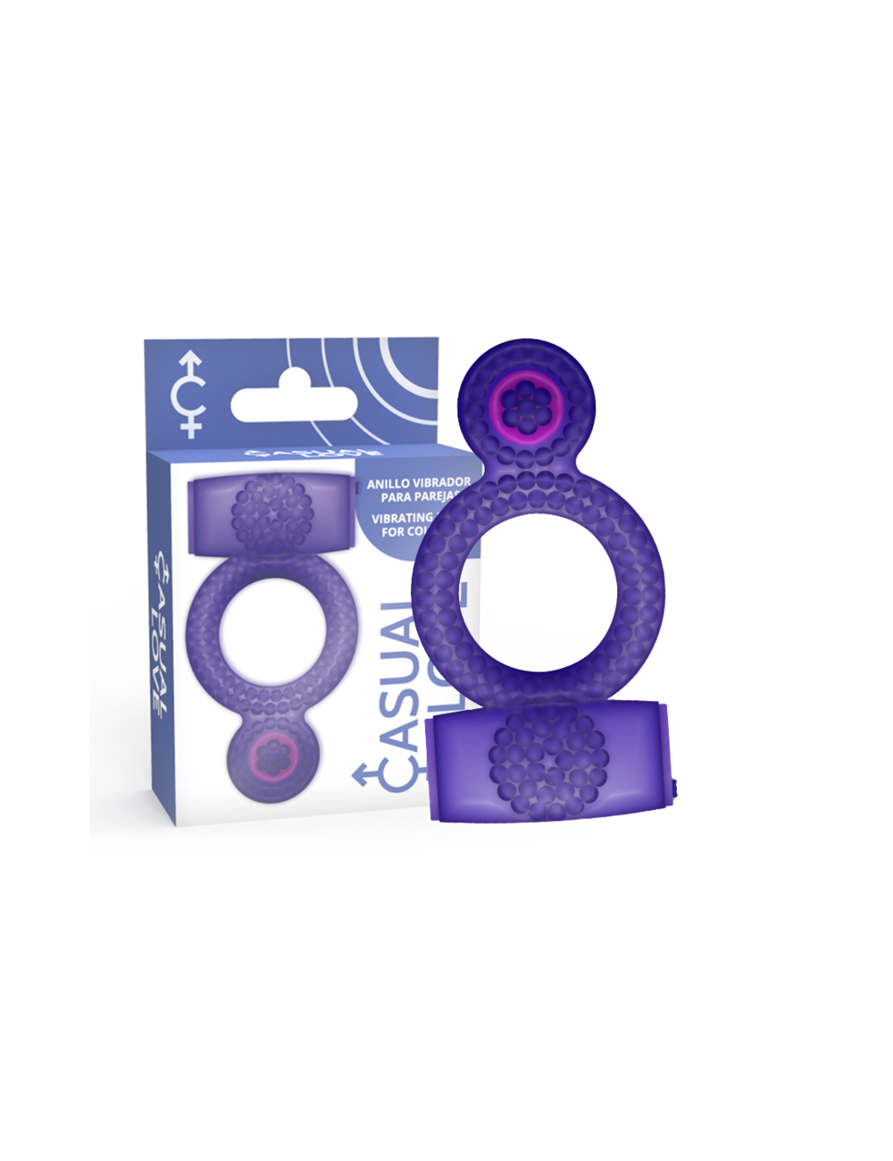 CASUAL RING DOUBLE PLEASURE ANILLO LILA