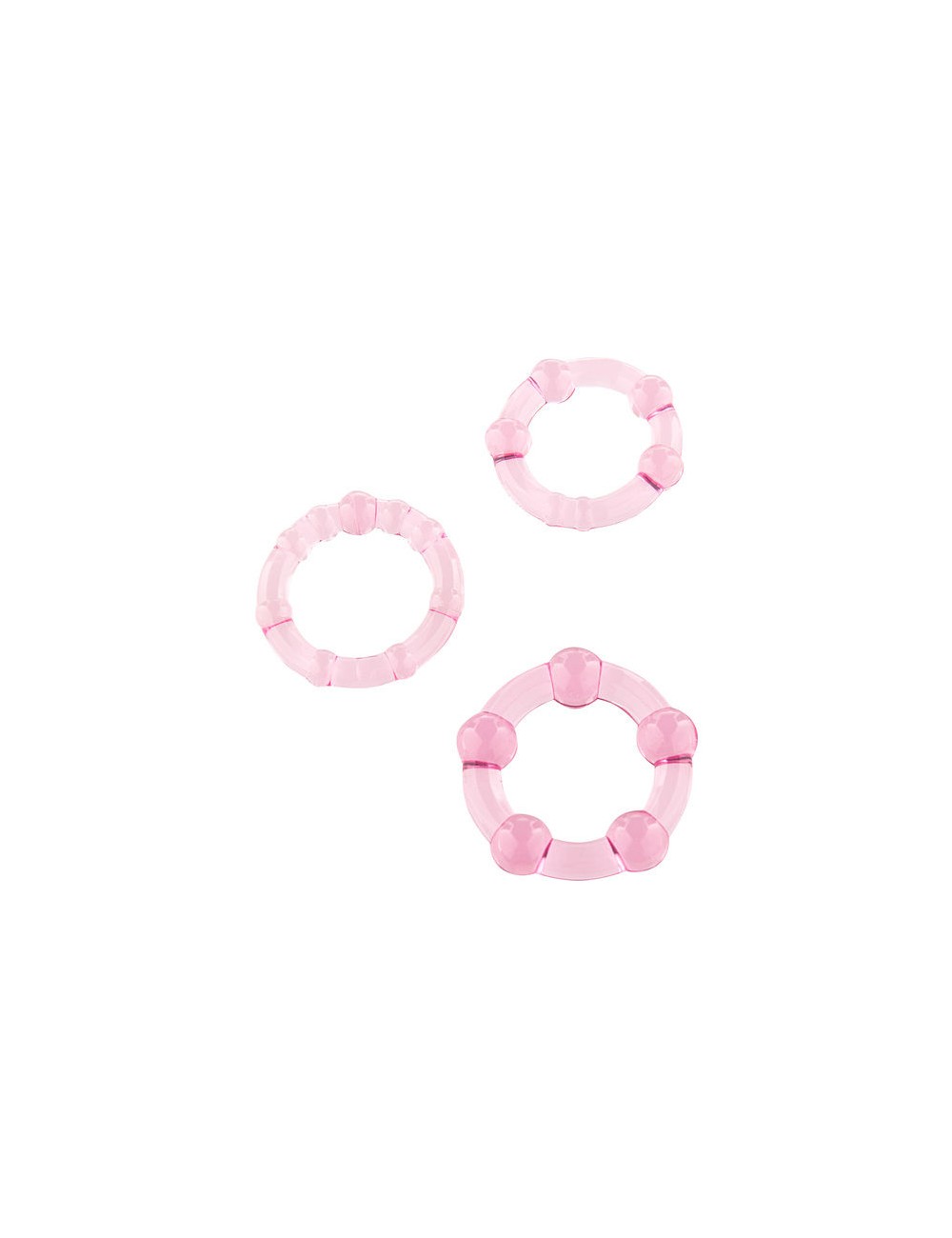 SEVENCREATIONS JUEGO TRES ANILLOS PENE ROSA