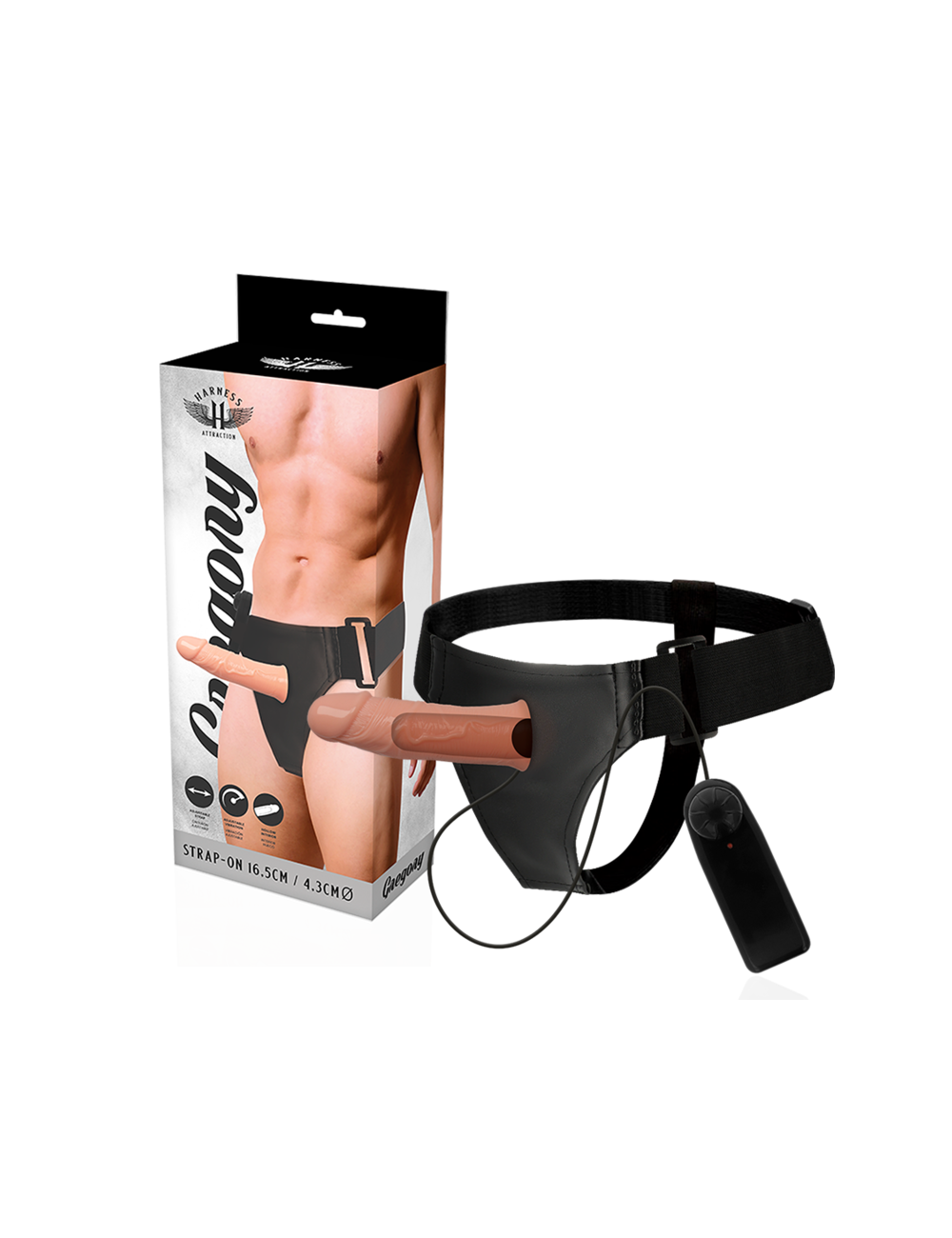 HARNESS ATTRACTION ÁRNES HUECO GREGORY CON VIBRADOR 16.5 X 4.3CM HARNESS ATTRACTION ÁRNES HUECO GREGORY CON VIBRADOR 16.5 X 4.3CM