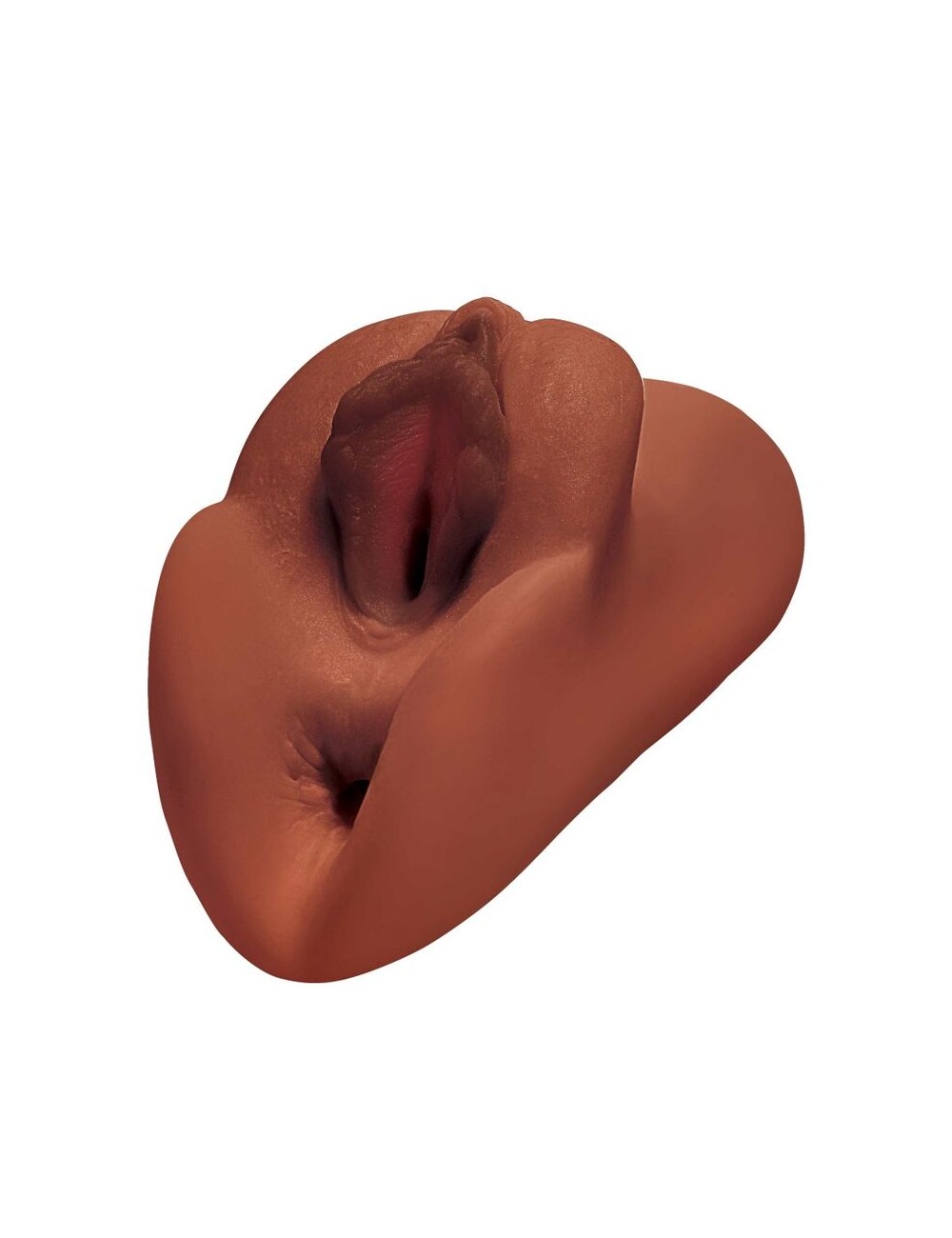 PDX PLUS+ PERFECT PUSSY DOUBLE STROKER MASTURBADOR VAGINA Y ANO MARRON
