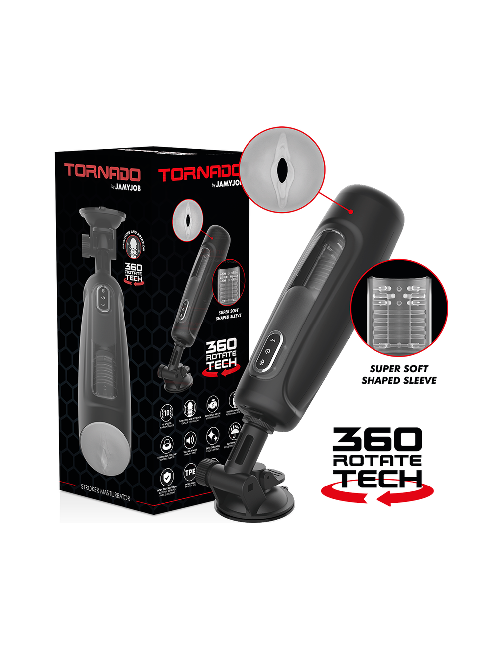 JAMYJOB TORNADO MASTURBADOR 360 ROTATE TECH JAMYJOB TORNADO MASTURBADOR 360 ROTATE TECH