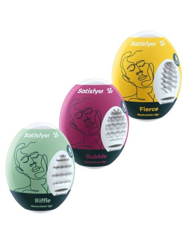 SATISFYER 3 HUEVOS MASTURBADORES - RIFFLE