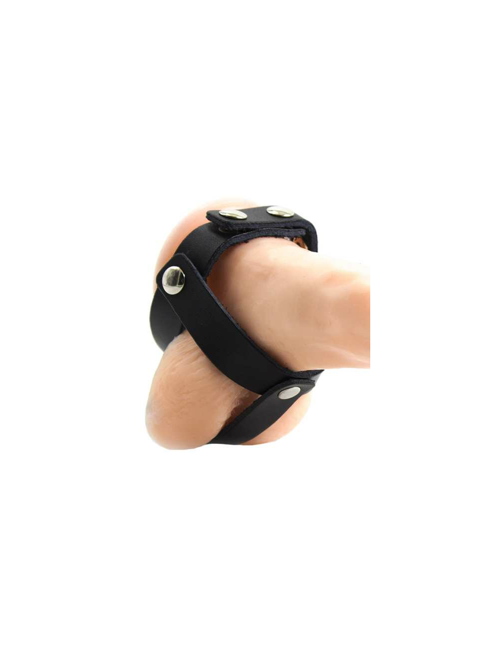 OHMAMA FETISH FUNDA CUERO DE CASTIDAD PARA TESTICULOS
