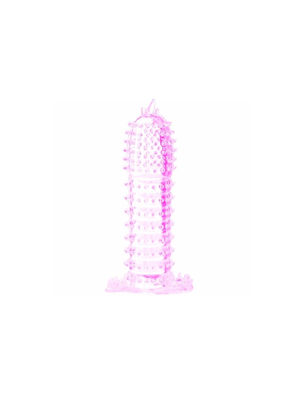 FUNDA PARA PENE CON PUNTOS ESTIMULANTES ROSA 14 CM FUNDA PARA PENE CON PUNTOS ESTIMULANTES ROSA 14 CM