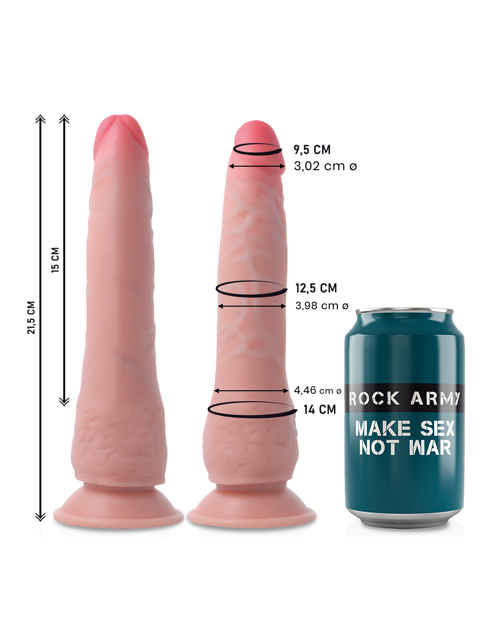 ROCKARMY DUAL DENSITY CRUSADER DILDO REALISTA 21 ROCKARMY DUAL DENSITY CRUSADER DILDO REALISTA 21