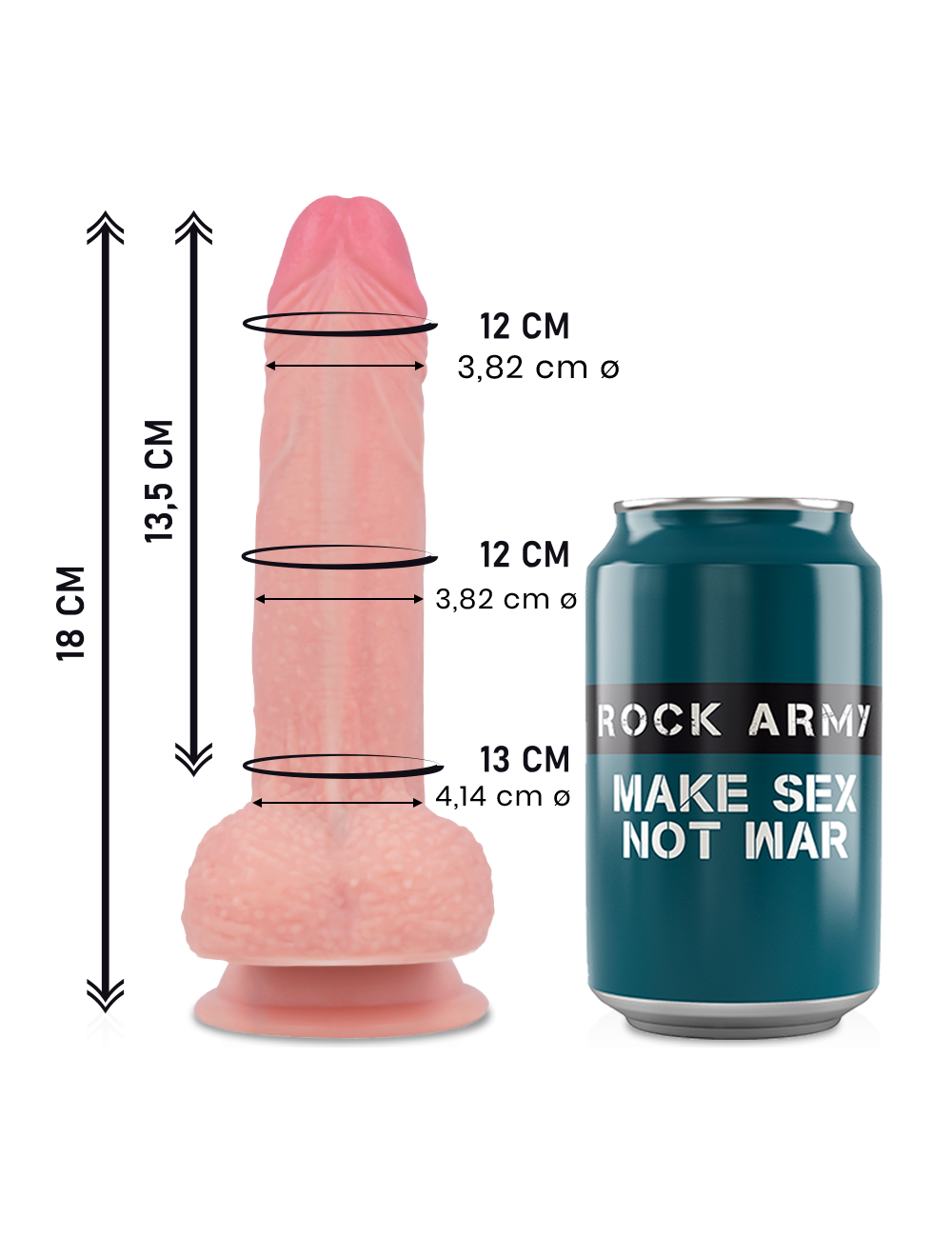 ROCKARMY LIQUID SILICONE DILDO PREMIUM MUSTANG 18CM