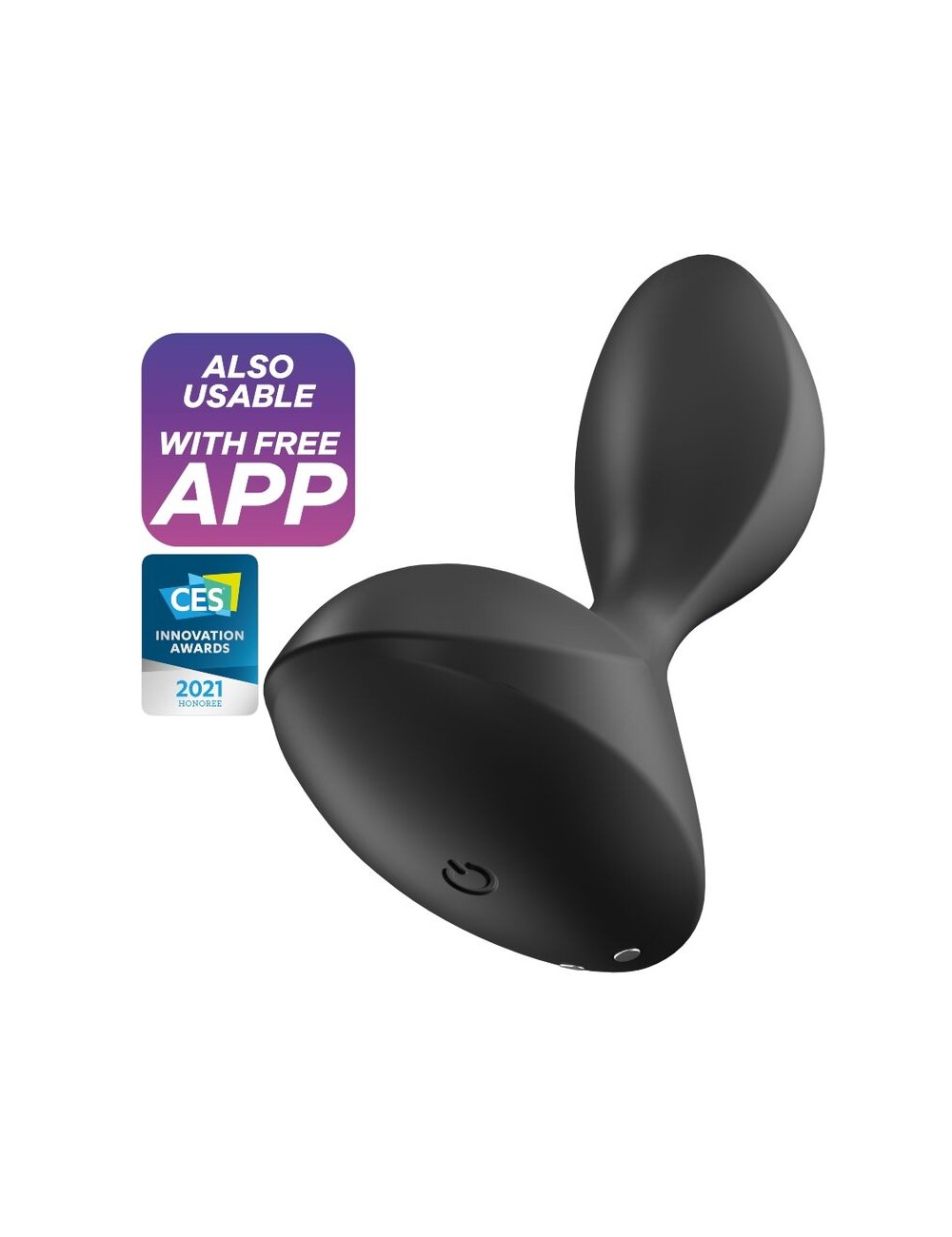 SATISFYER SWEET SEAL PLUG VIBRADOR APP - NEGRO SATISFYER SWEET SEAL PLUG VIBRADOR APP - NEGRO