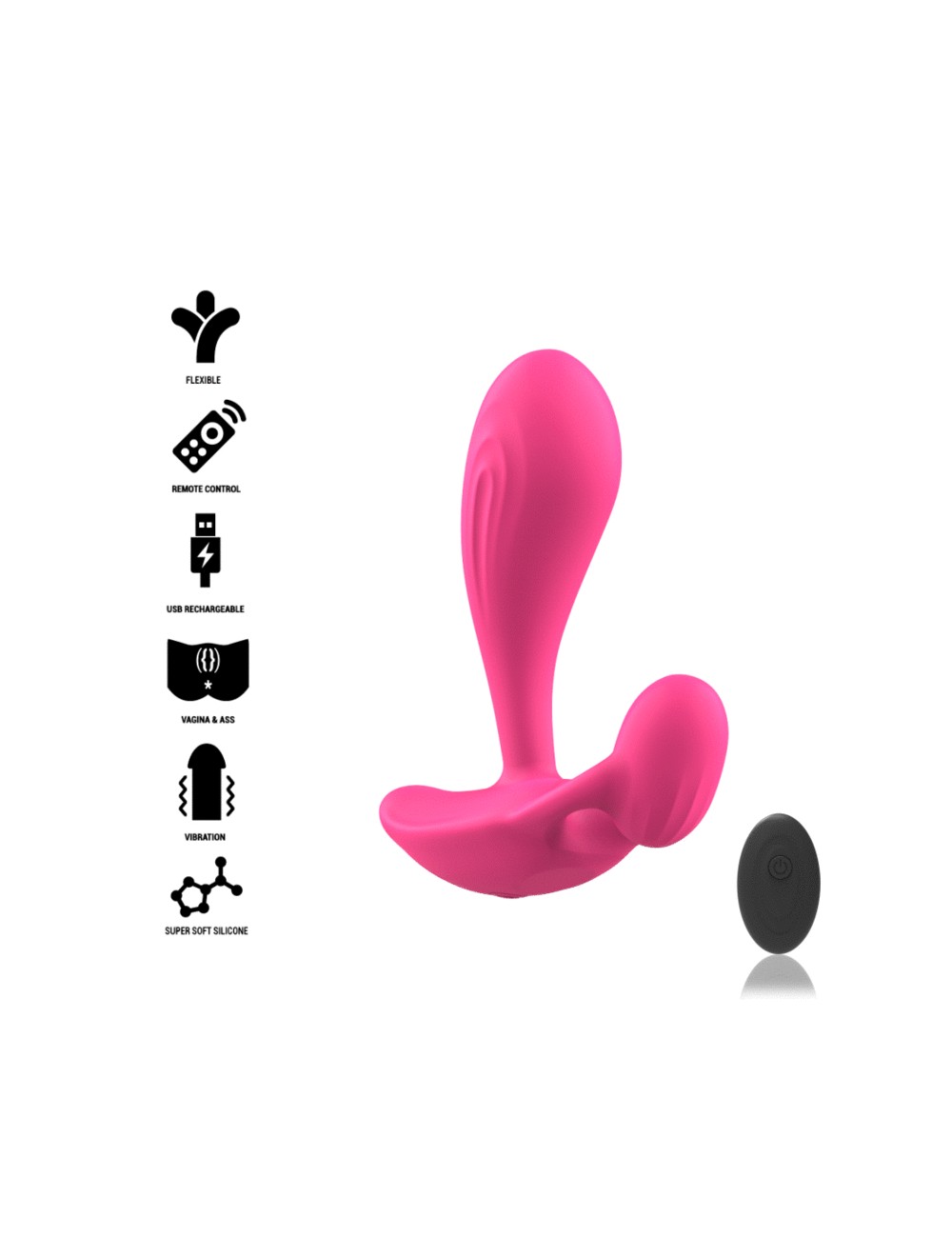INTENSE - SHELLY PLUG ANAL CONTROL REMOTO ROSA