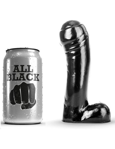 ALL BLACK DILDO NEGRO 15CM