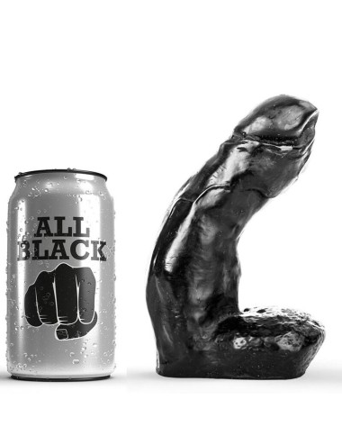 ALL BLACK DILDO REALISTICO 15CM