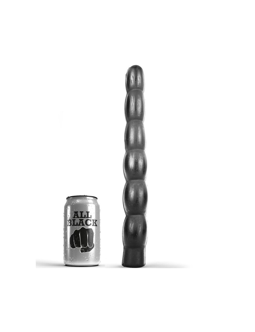ALL BLACK ANAL DILDO 32CM