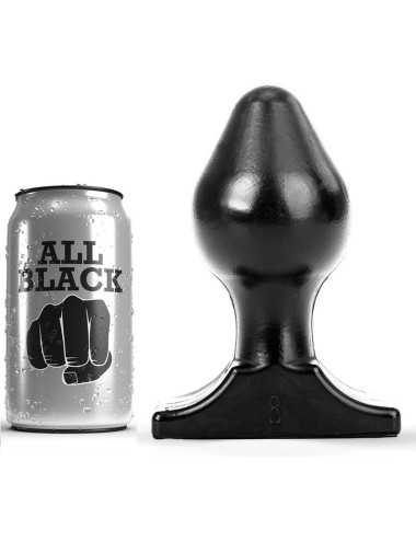 ALL BLACK ANAL PLUG 16X8CM