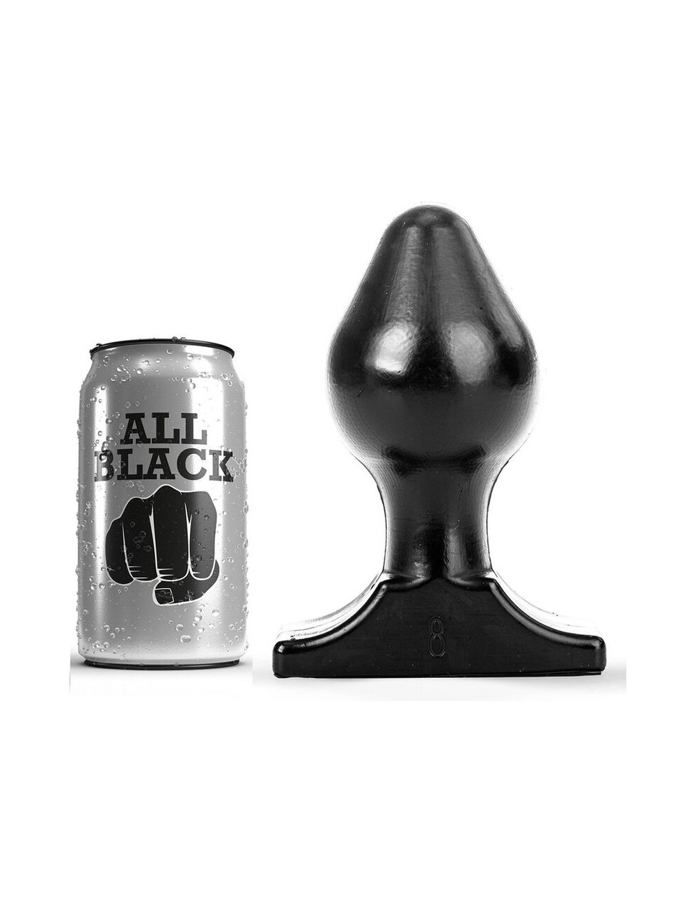 ALL BLACK ANAL PLUG 16X8CM