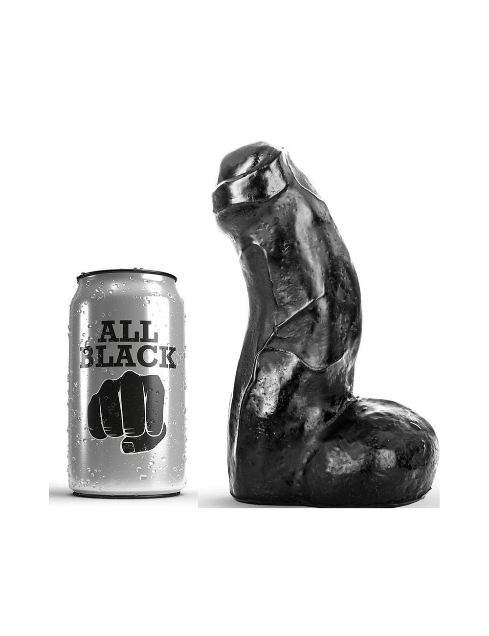 ALL BLACK REALISTIC DONG NEGRO 17CM