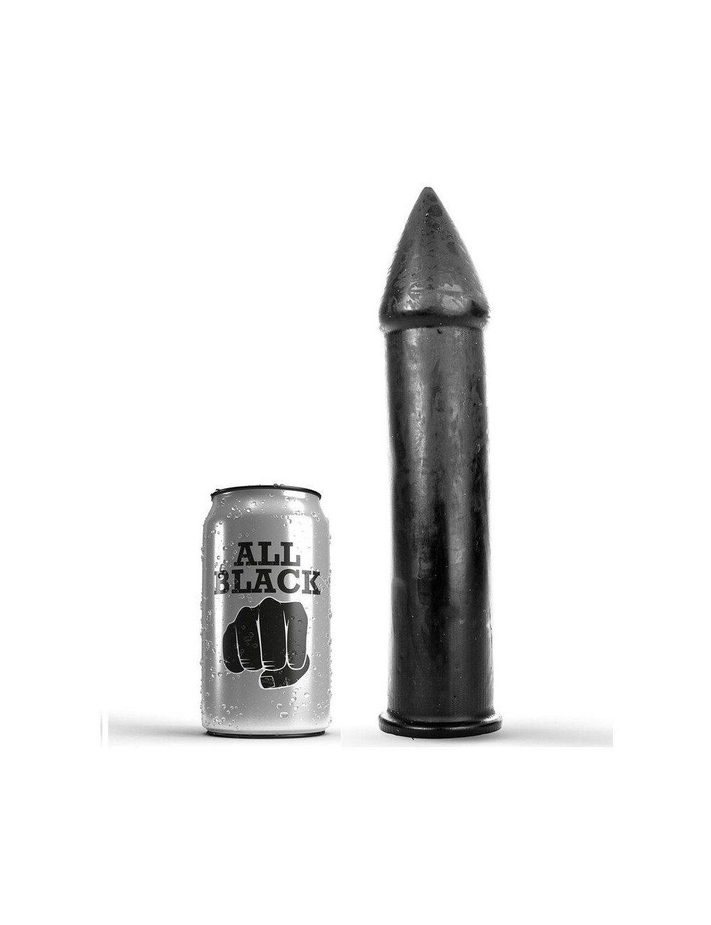 ALL BLACK DILDO 24CM