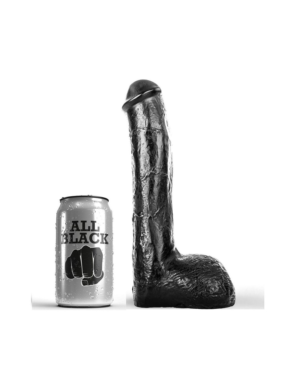ALL BLACK PENE REALÍSTICO ANAL 23CM