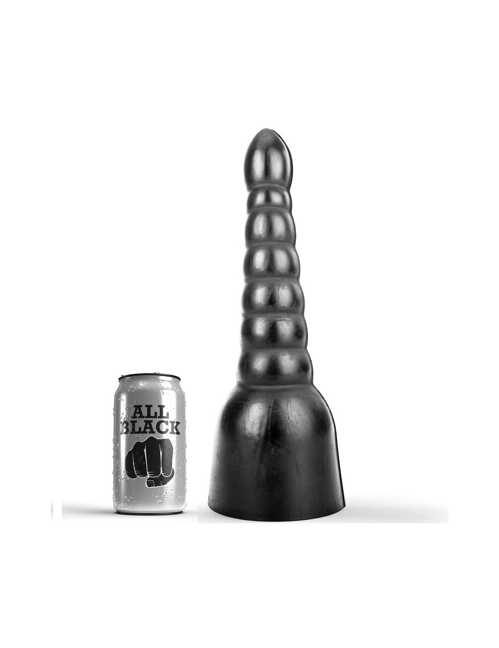 ALL BLACK DILDO 34CM