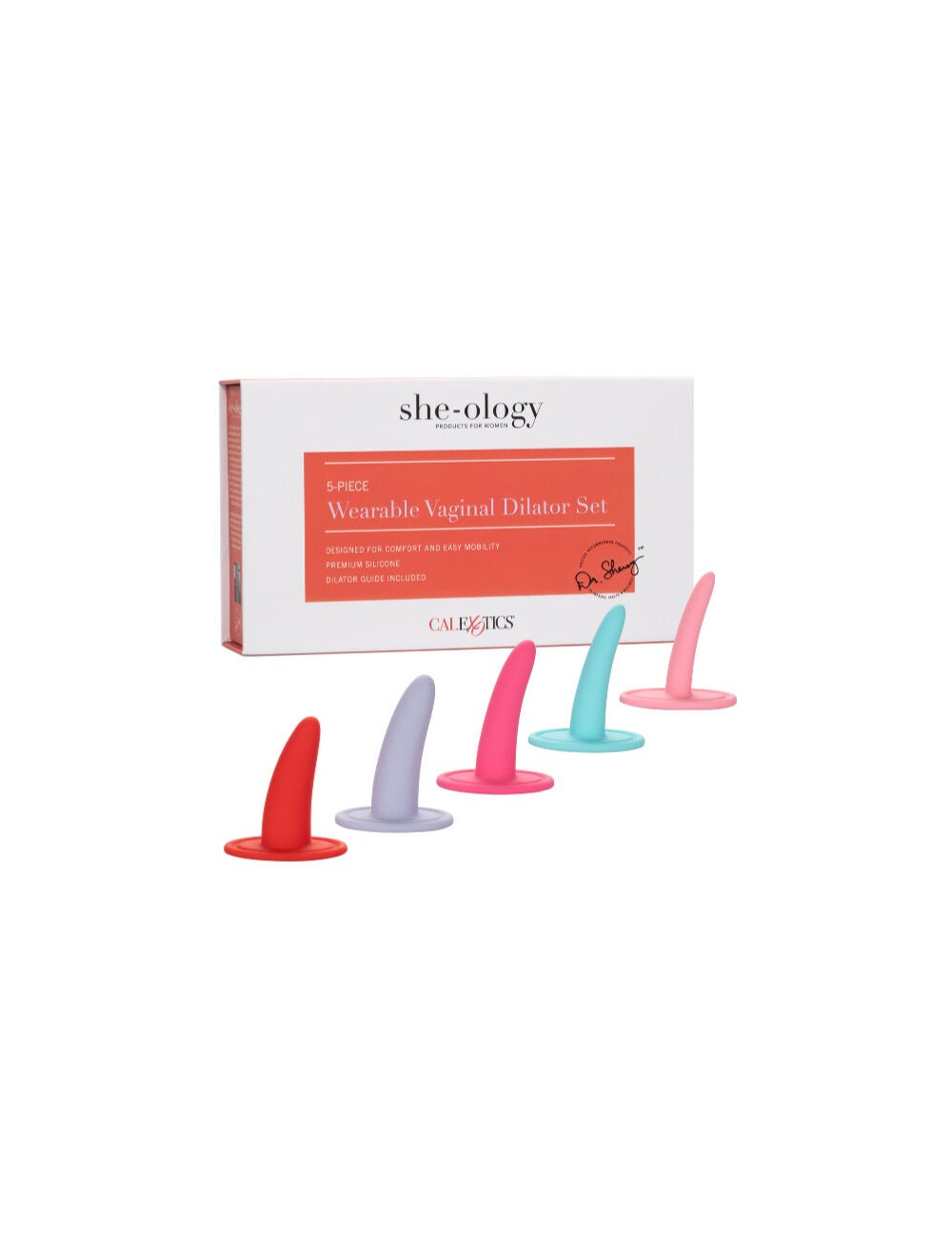 CALEX KIT 5PC DILATADORES VAGINALES O ANALES  MULTICOLOR