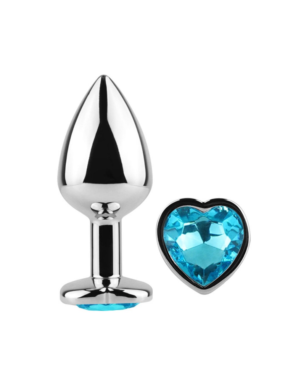 SECRET PLAY - METAL BUTT PLUG CORAZÓN AZUL TALLA S 7 CM SECRET PLAY - METAL BUTT PLUG CORAZÓN AZUL TALLA S 7 CM