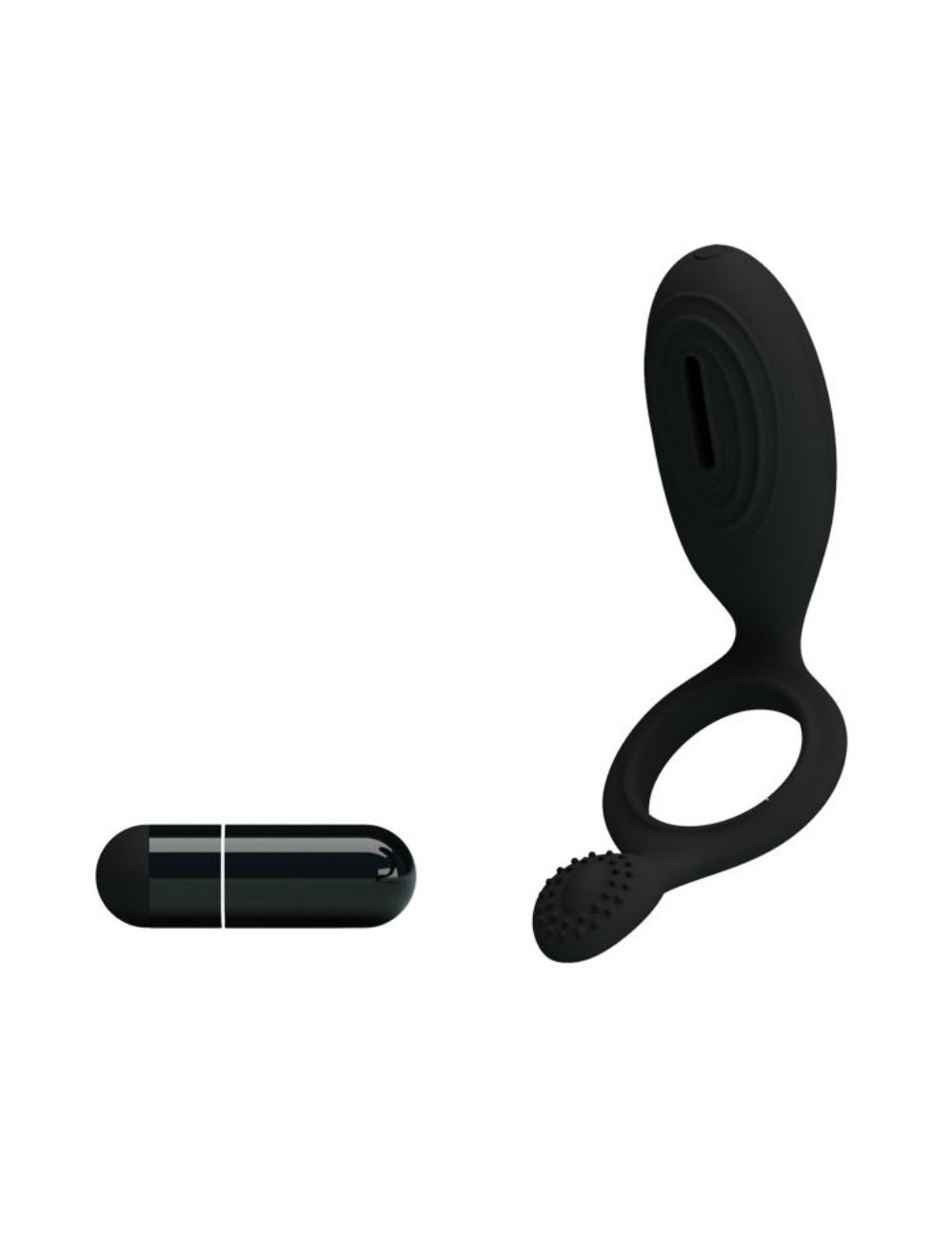 PRETTY LOVE ANILLO VIBRADOR CON ESTIMULADOR ETHEL