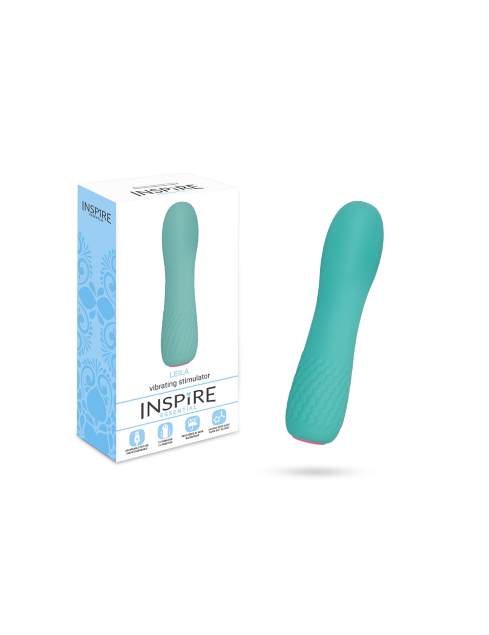 INSPIRE ESSENTIAL LEILA VIBRADOR TURQUESA INSPIRE ESSENTIAL LEILA VIBRADOR TURQUESA