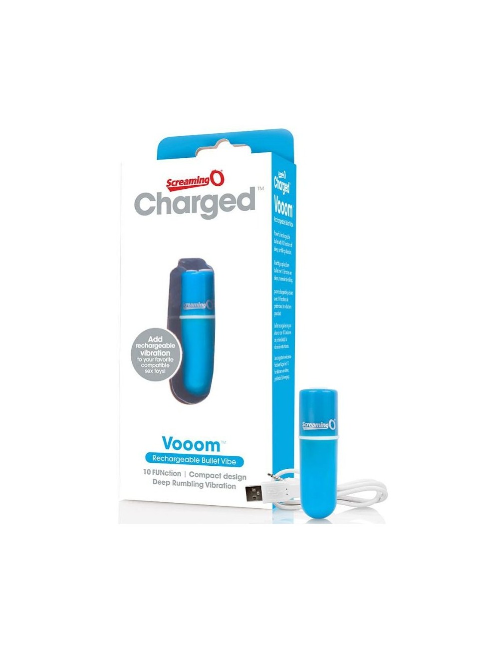 SCREAMING O BALA VIBRADORA RECARGABLE VOOOM AZUL SCREAMING O BALA VIBRADORA RECARGABLE VOOOM AZUL
