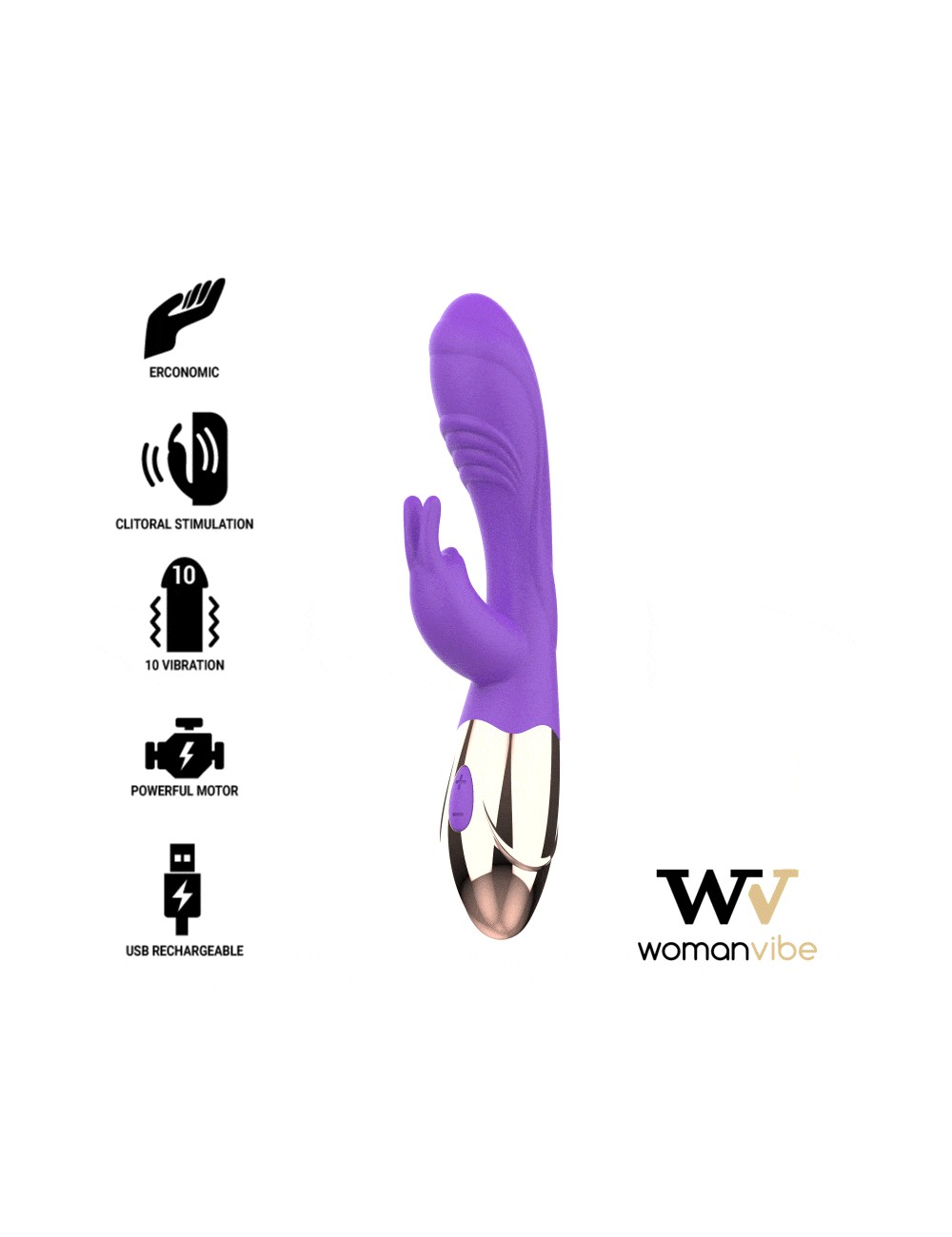 WOMANVIBE VIORA VIBRADOR RECARGABLE SILICONA WOMANVIBE VIORA VIBRADOR RECARGABLE SILICONA