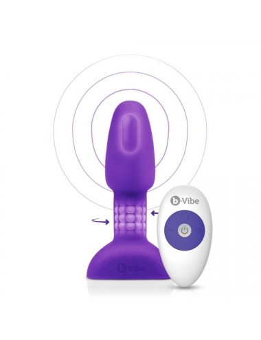 B-VIBE RIMMING CONTROL REMOTO ANAL PLUG  PETITE  LILA