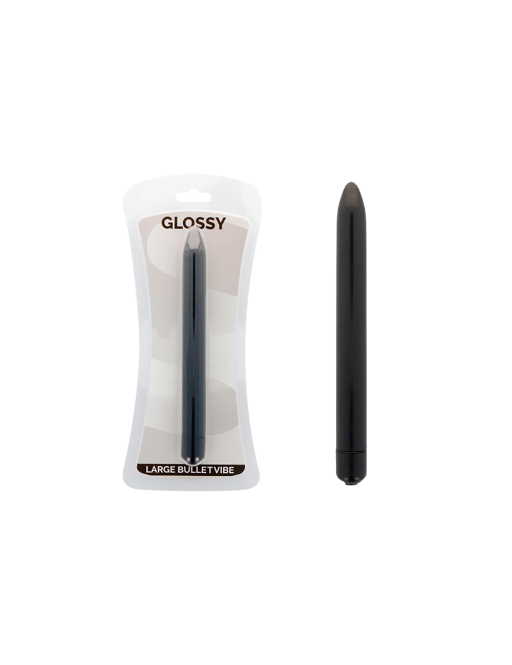 GLOSSY SLIM VIBRADOR NEGRO GLOSSY SLIM VIBRADOR NEGRO