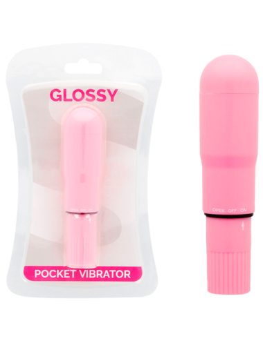 GLOSSY POCKET VIBRADOR ROSA