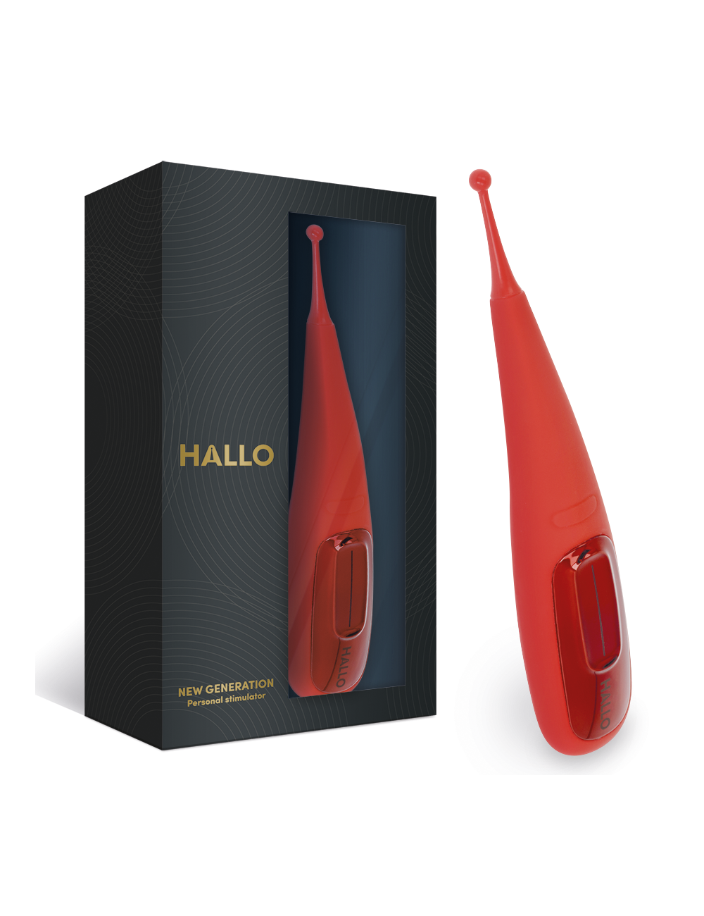 HALLO FOCUS POTENTE VIBRADOR TOUCH ROJO
