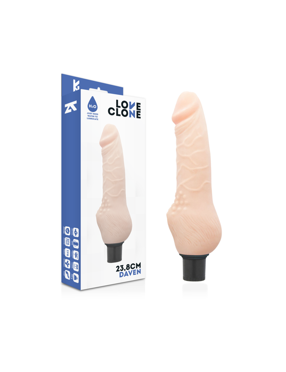 LOVECLONE DAVEN SELF LUBRICATION REALISTICO 23.8 CM