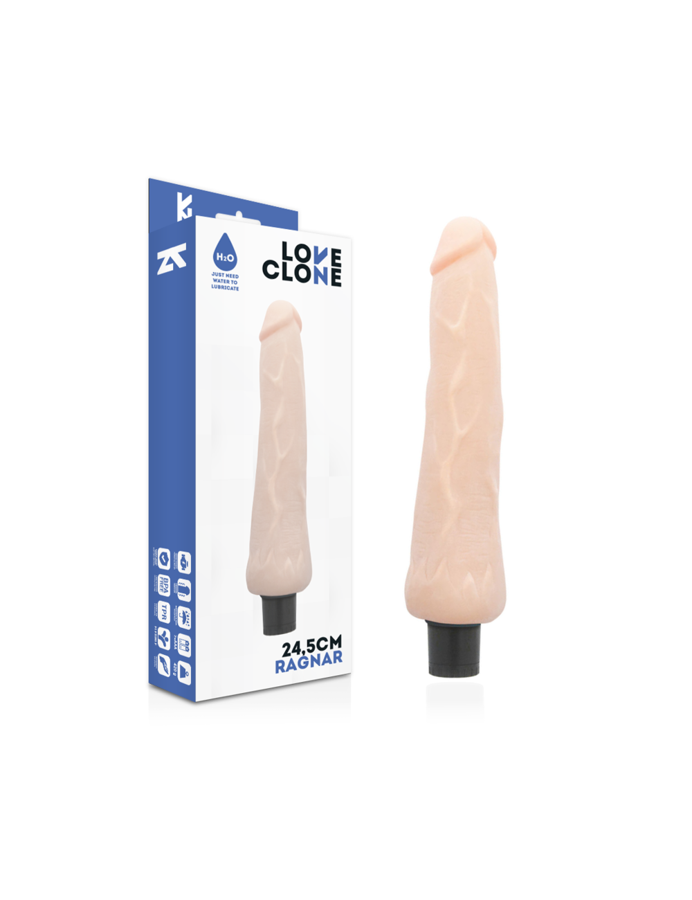 LOVECLONE RAGNAR SELF LUBRICATION VIBRADOR 24.5CM