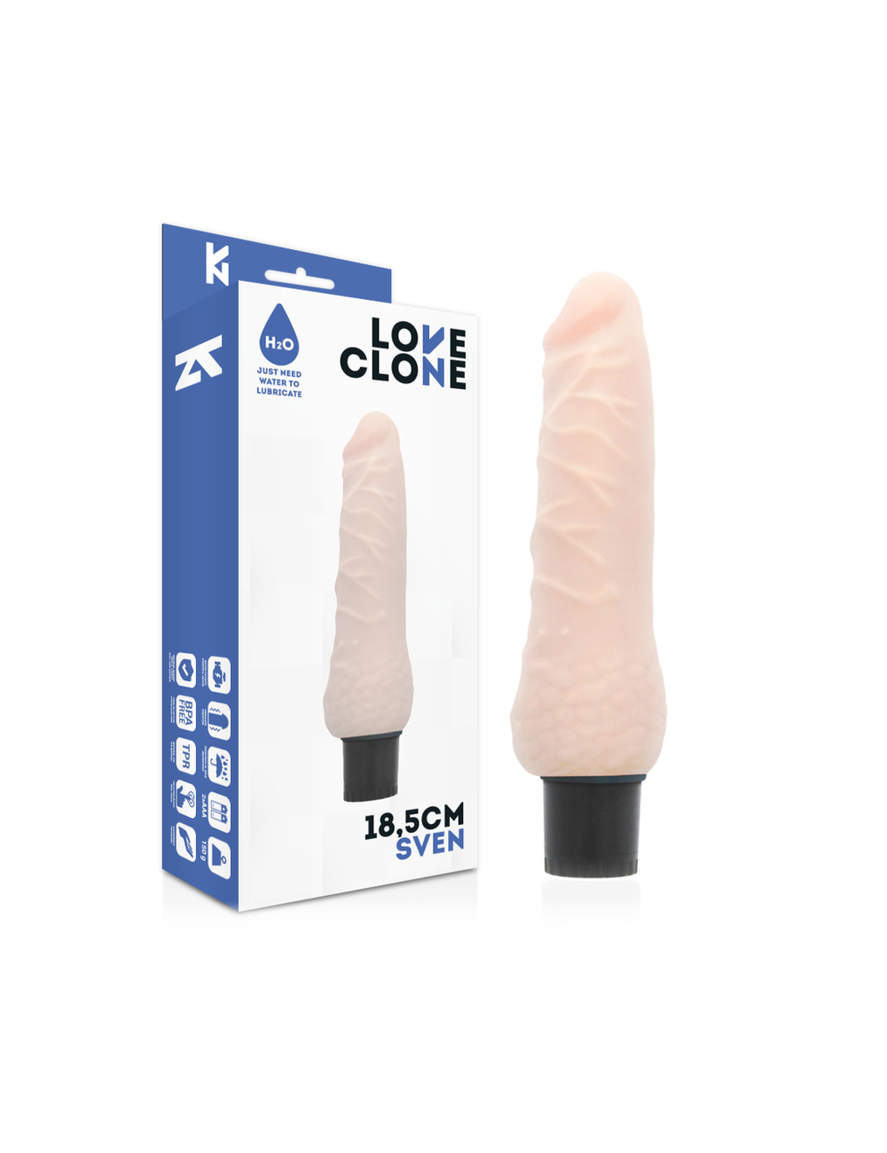 LOVECLONE SVEN SELF LUBRICATION VIBRADOR 18.5CM