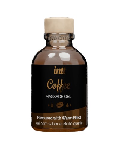 INTT - GEL DE MASAJE SABOR A CAFÉ EFECTO CALOR