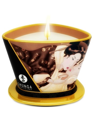SHUNGA MINI CARESS BY CANDELIGHT VELA MASAJE CHOCOLATE 170ML