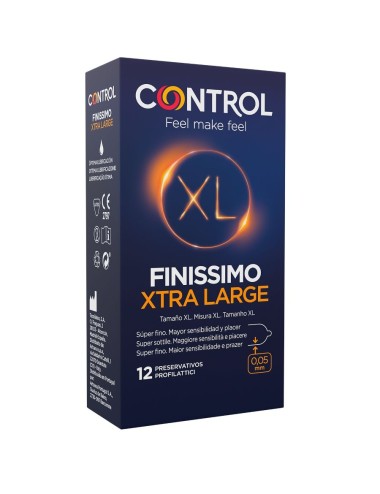 CONTROL FINISSIMO XL PRESERVATIVOS 12 UNIDADES