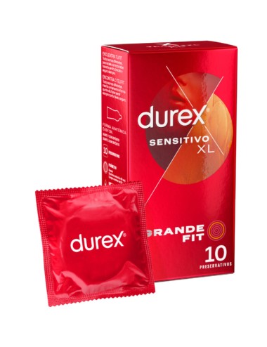 DUREX PRESERVATIVOS SENSITIVO XL 10 UNIDADES