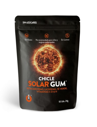 WUG GUM SOLAR CHICLE BRONCEADO 10 UNIDADES