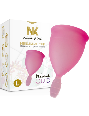 NINA CUP COPA MENSTRUAL TALLA L ROSA