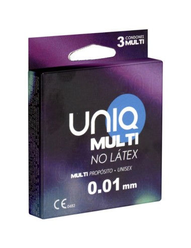 UNIQ MULTI PRESERVATIVOS SIN LATEX 3 UNIDADES