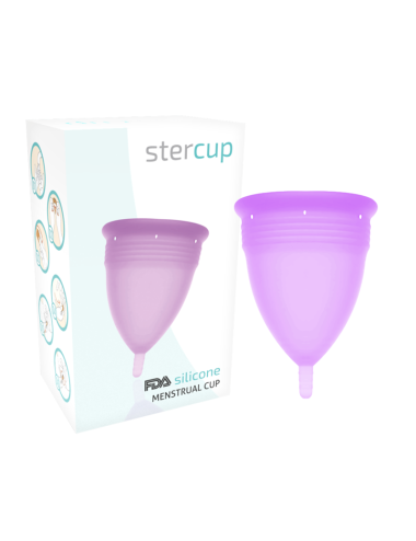 STERCUP COPA MENSTRUAL FDA SILICONE  TALLA L LILA