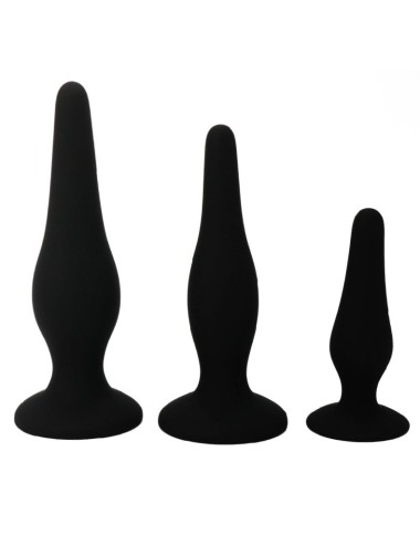 PRETTY BOTTOM - KIT INICIACION ANAL PLUGS SILICONA