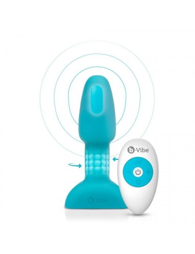 B-VIBE RIMMING CONTROL REMOTO ANAL PLUG  PETITE  TEAL