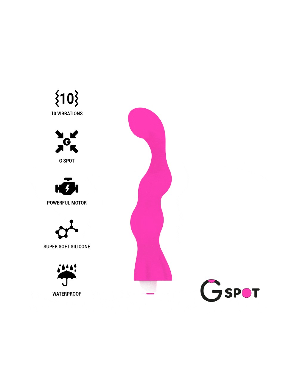 G-SPOT GEORGE VIBRADOR PUNTO G ROSA CHICLE G-SPOT GEORGE VIBRADOR PUNTO G ROSA CHICLE